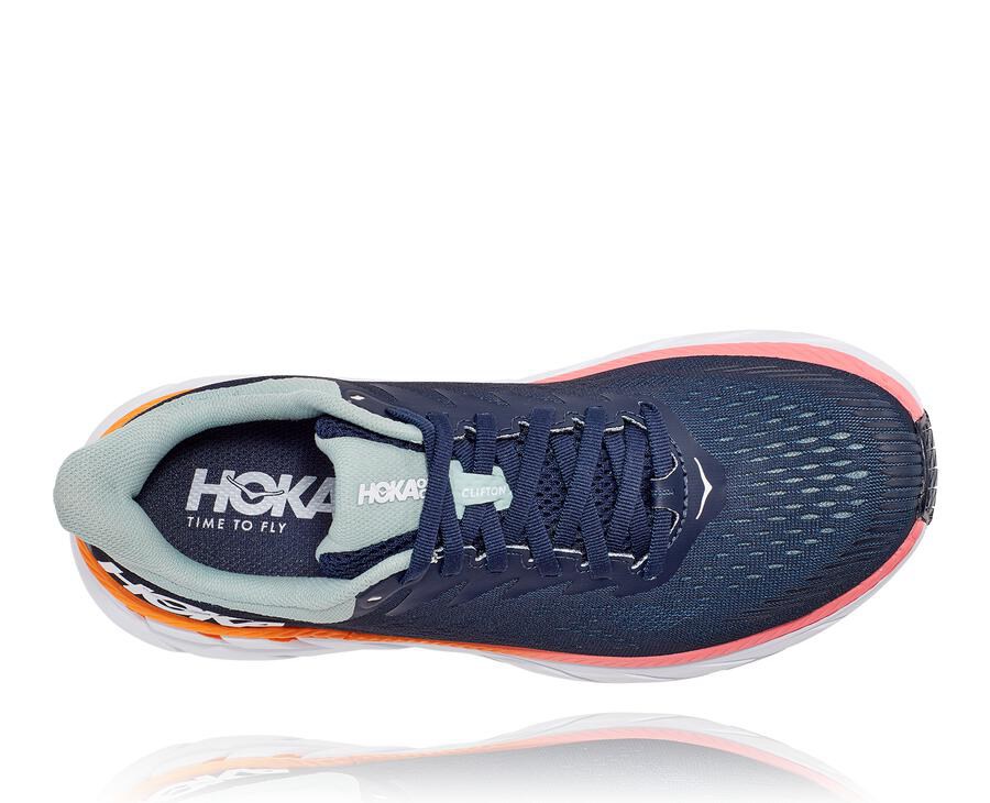 Hoka One One Tenisky Damske Námornícka Modrá/Biele - Clifton 7 - 74590-RVOZ